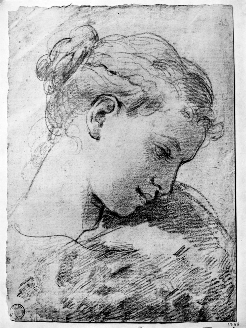 Studio della testa di una ragazza, XVIII secolo, 1933 da Gaetano Gandolfi
