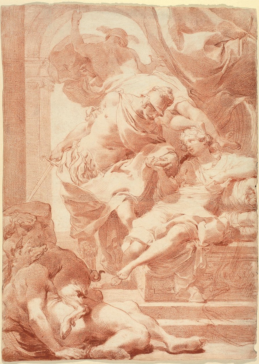 Ulisse davanti a Circe, Mercurio dietro da Gaetano Gandolfi