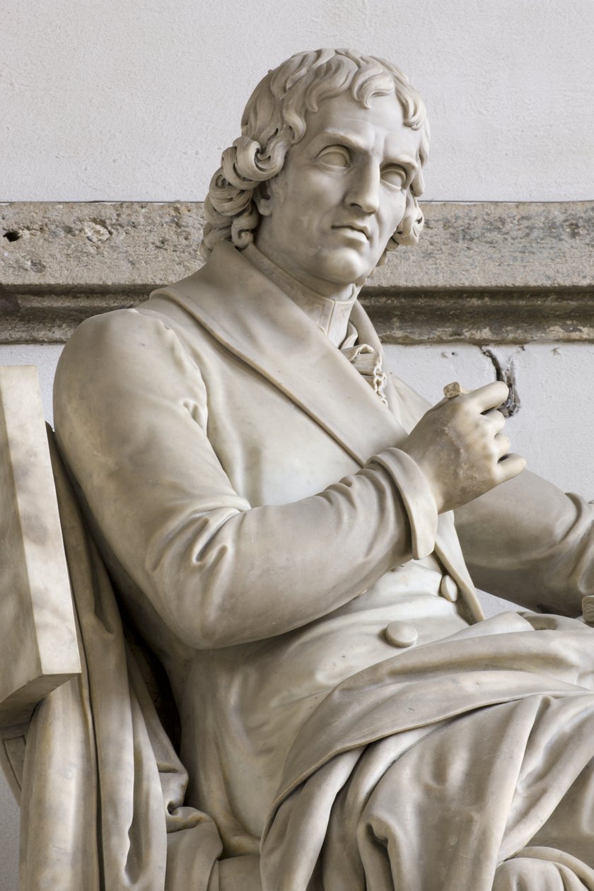 Statua di Giuseppe Parini da Gaetano Matteo Monti