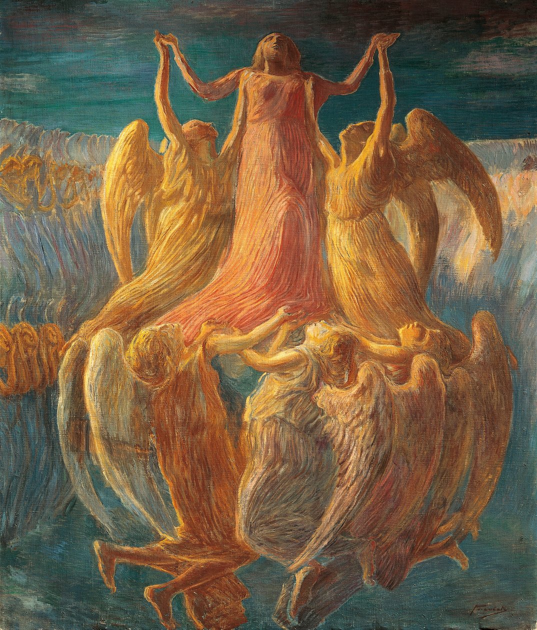 Assunzione, di Gaetano Previati (1852-1920) da Gaetano Previati