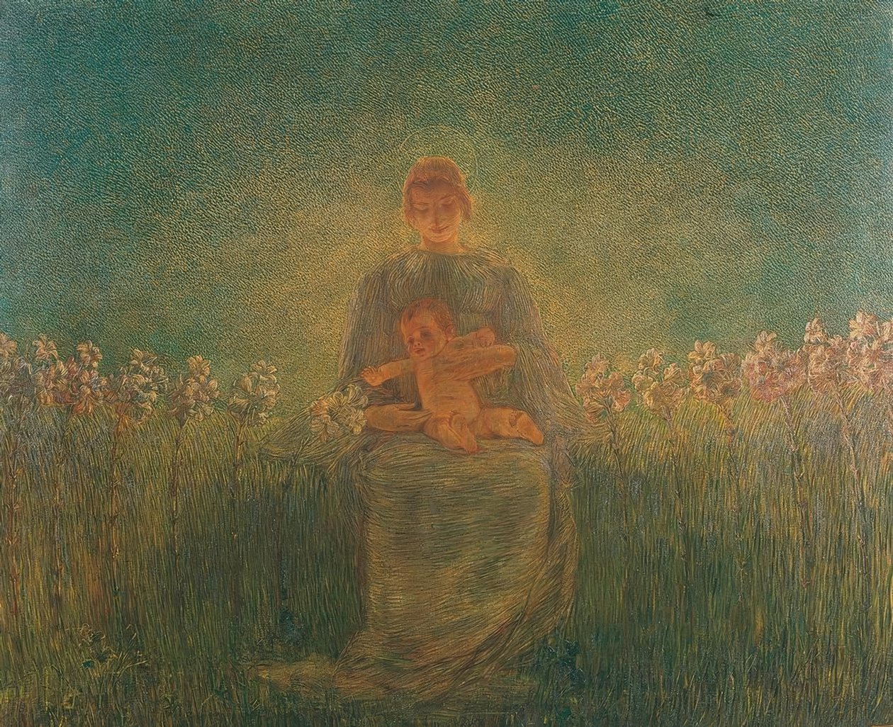 Madonna dei gigli da Gaetano Previati