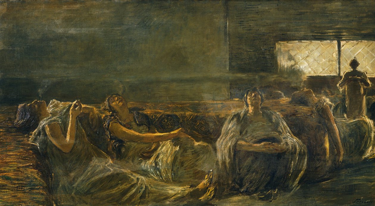 Fumatori di oppio da Gaetano Previati