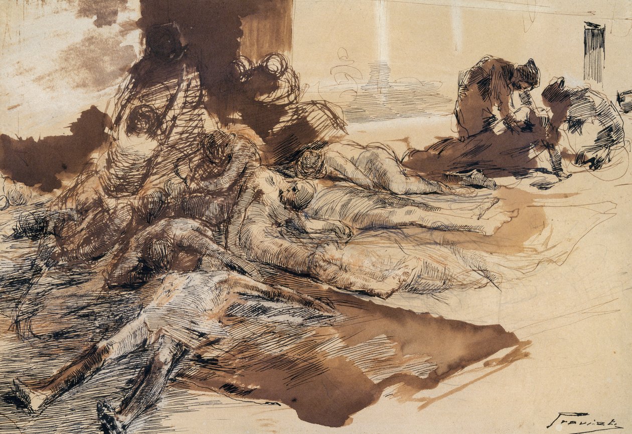 Studio della peste da Gaetano Previati
