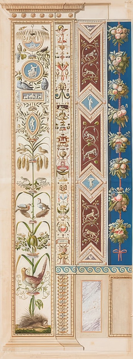 Pilastro Loggia XI (decorazione con porcospino) da Gaetano Savorelli