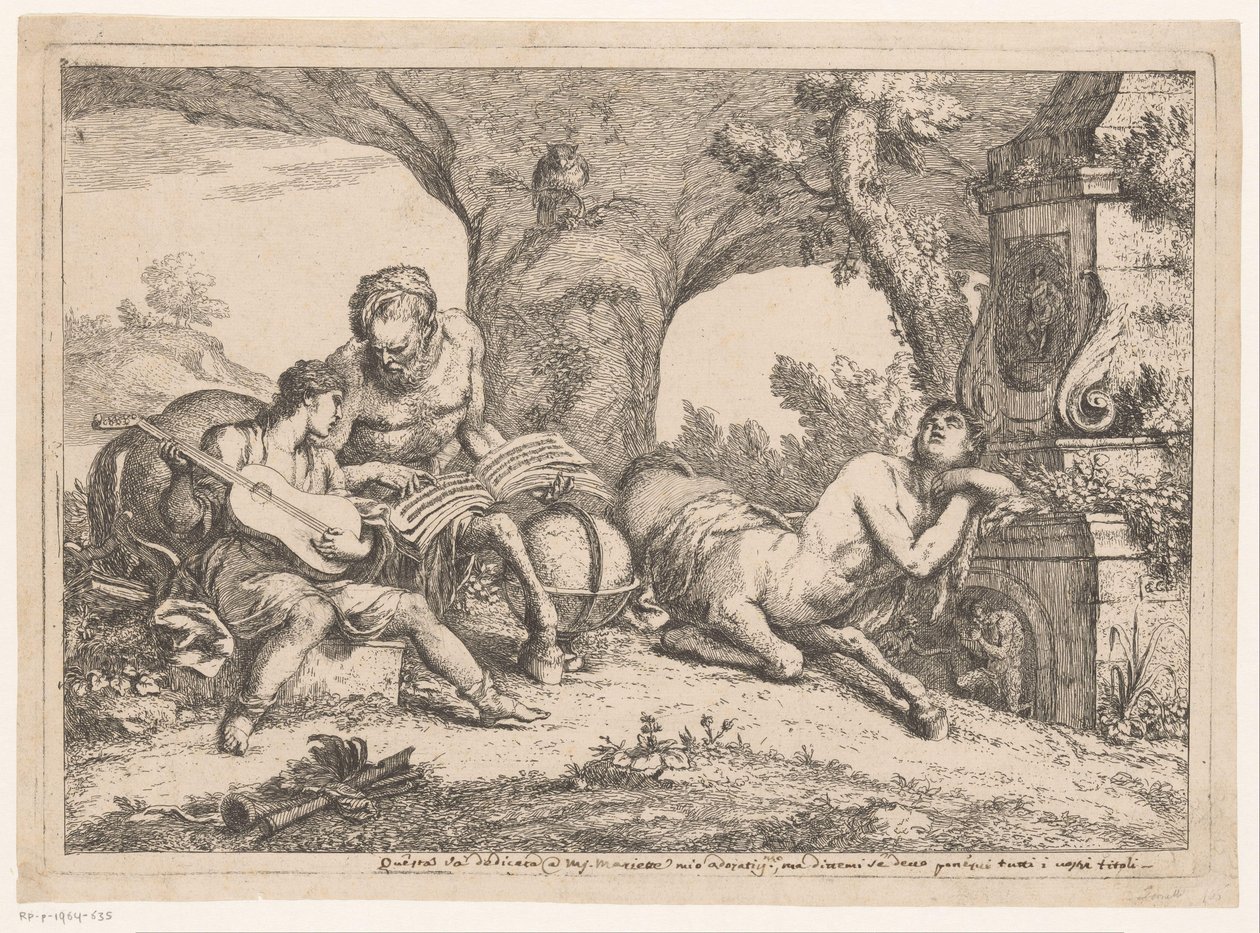 Achille istruito da Chirone da Gaetano Zompini (possibly)