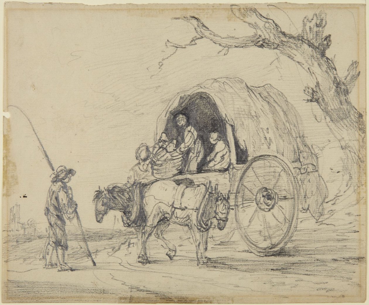 Ragazzo, cavalli e un carro da Gainsborough Dupont