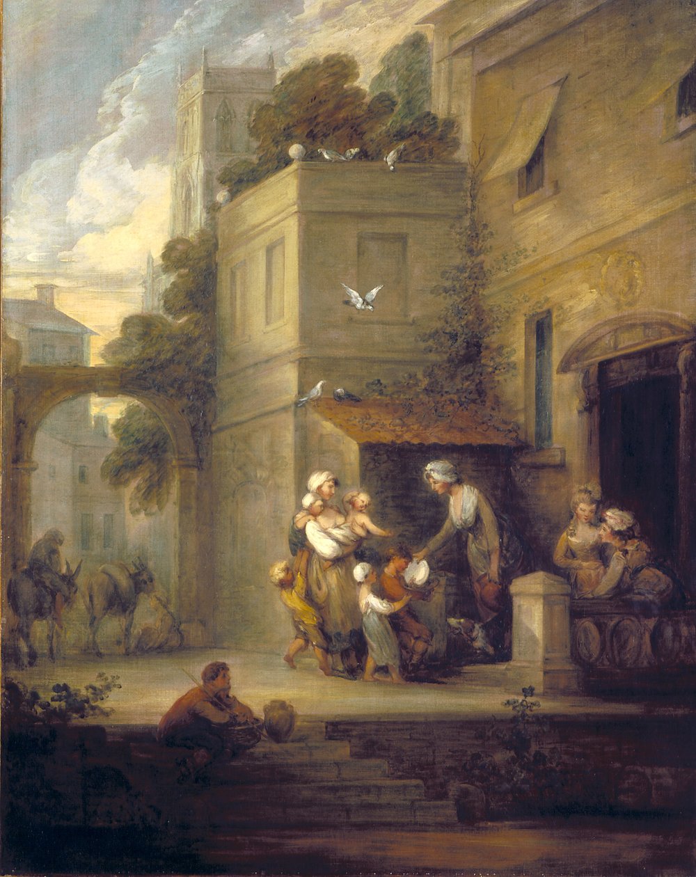 Carità che allevia la sofferenza da Gainsborough Dupont