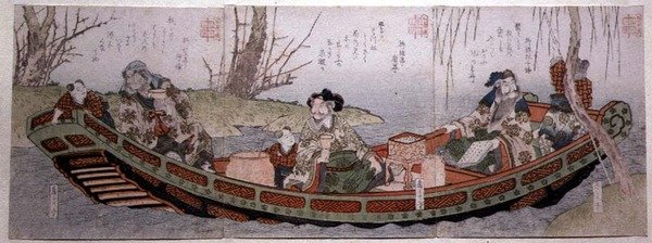 Gruppo di Sendai: Tre eroi del Regno di Shu, c.1818-30 da Gakutei Harunobu