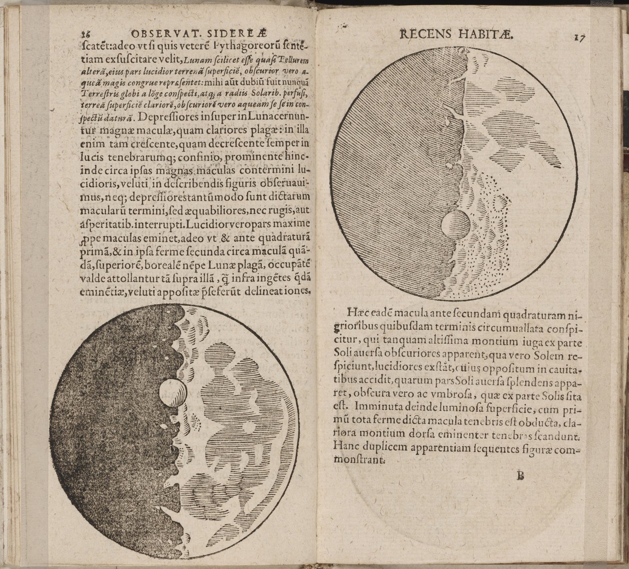 Foglio del libro Sidereus Nuncius di Galileo Galilei, 1610 da Galileo Galilei