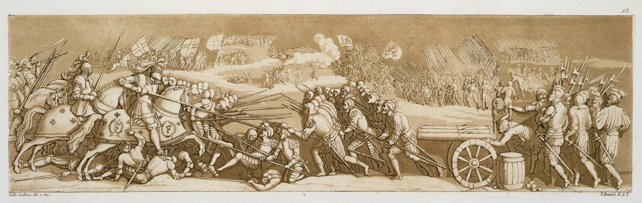 La Battaglia di Melegnano, 1515, tavola 15 da 