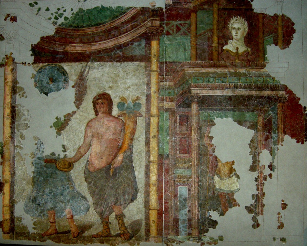 Murale da una villa vicino a Narbonne, I-III secolo d.C. da Gallo Roman