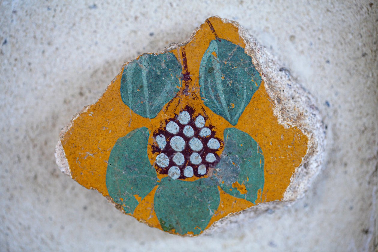 Parte della decorazione originale di una casa romana da Gallo-Roman