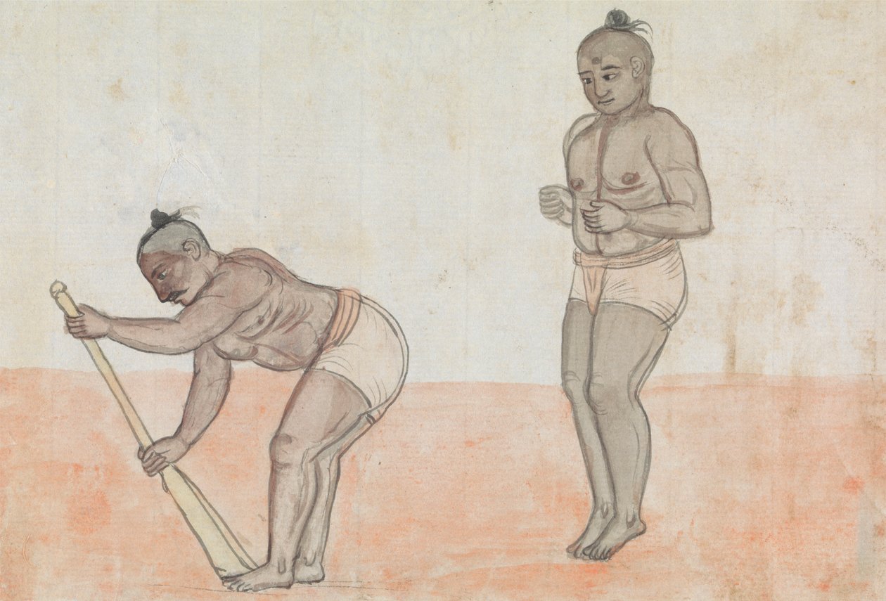 Due Jeyties che si esercitano da Gangaram Chintaman Tambat