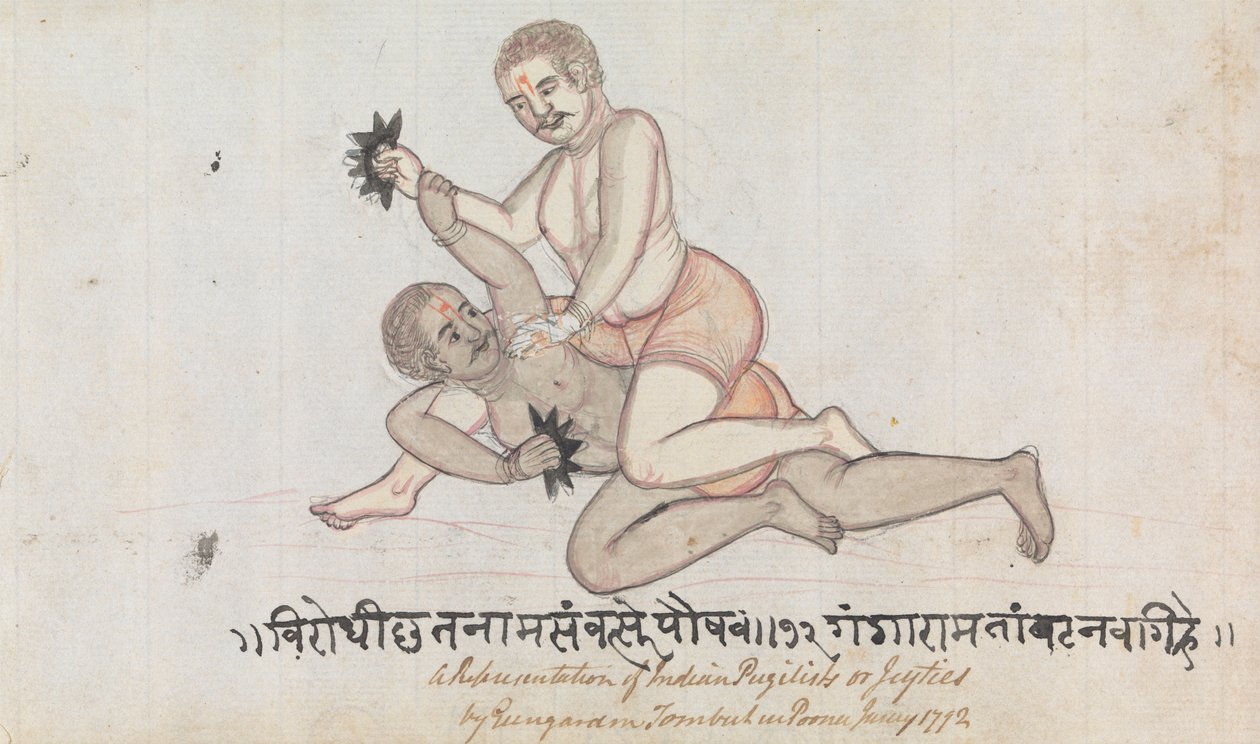 Due Jeyties che Lottano da Gangaram Chintaman Tambat