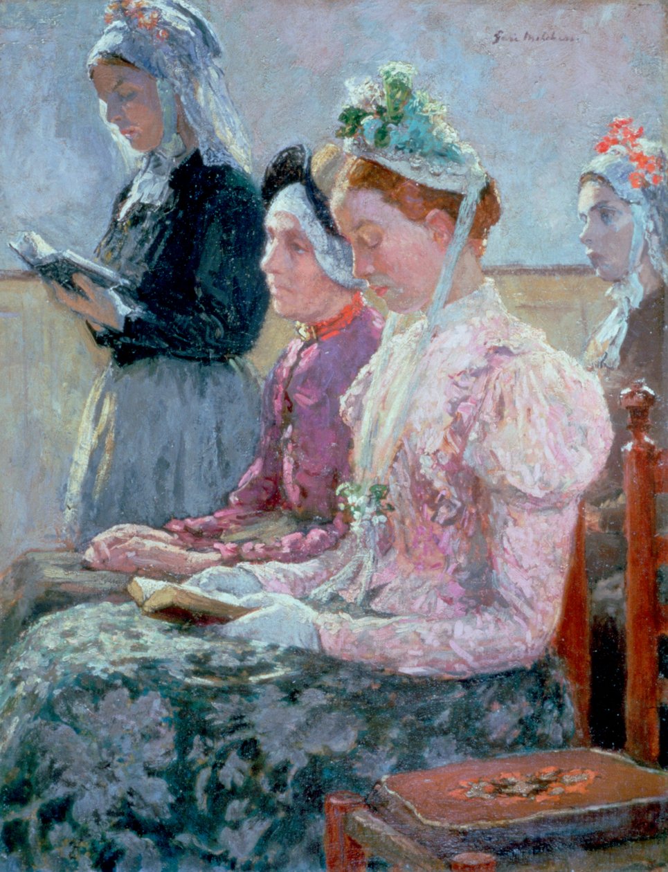 Domenica mattina, c1900 da Julius Garibaldi Melchers