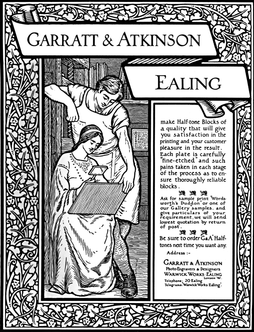 Annuncio di Garratt & Atkinson, 1907 da Garratt and Atkinson