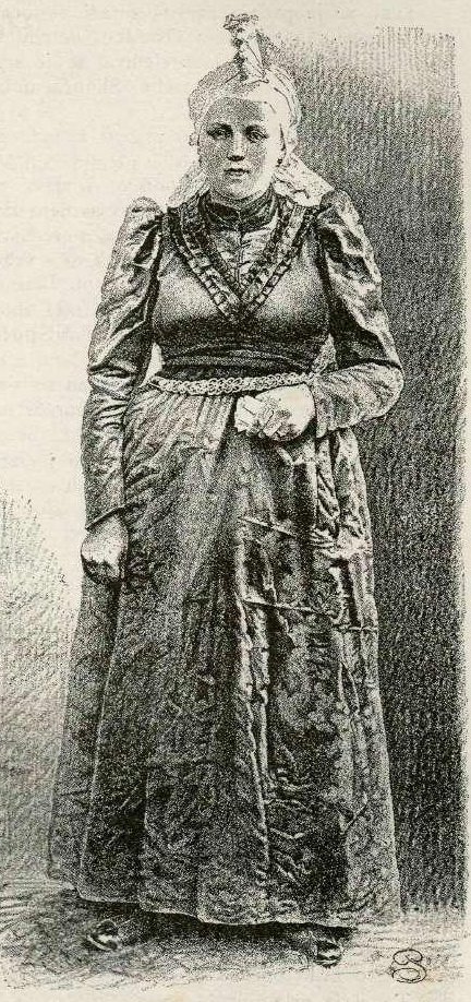 Donna di Loški in abito tradizionale da Gaspar Porenta