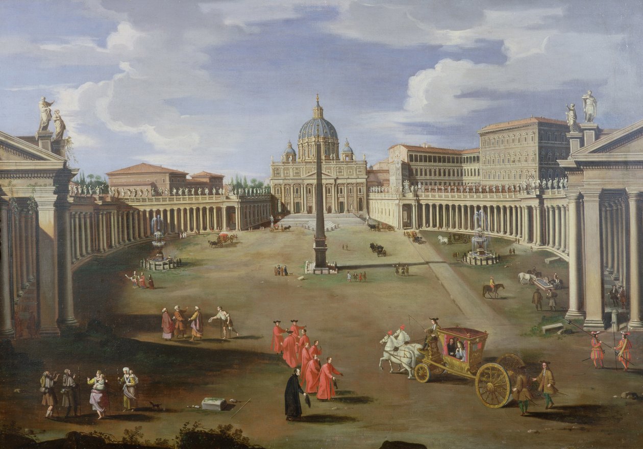 Veduta di San Pietro a Roma da Gaspar van Wittel