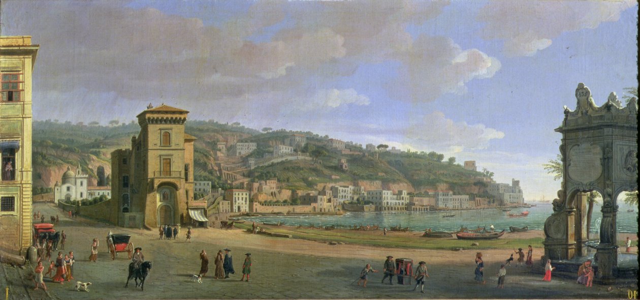 La Riviera di Chiaia a Napoli da Gaspar van Wittel