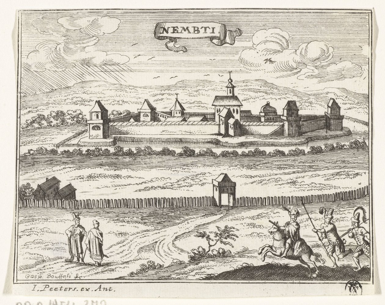 Veduta di Lenti da Gaspar Bouttats