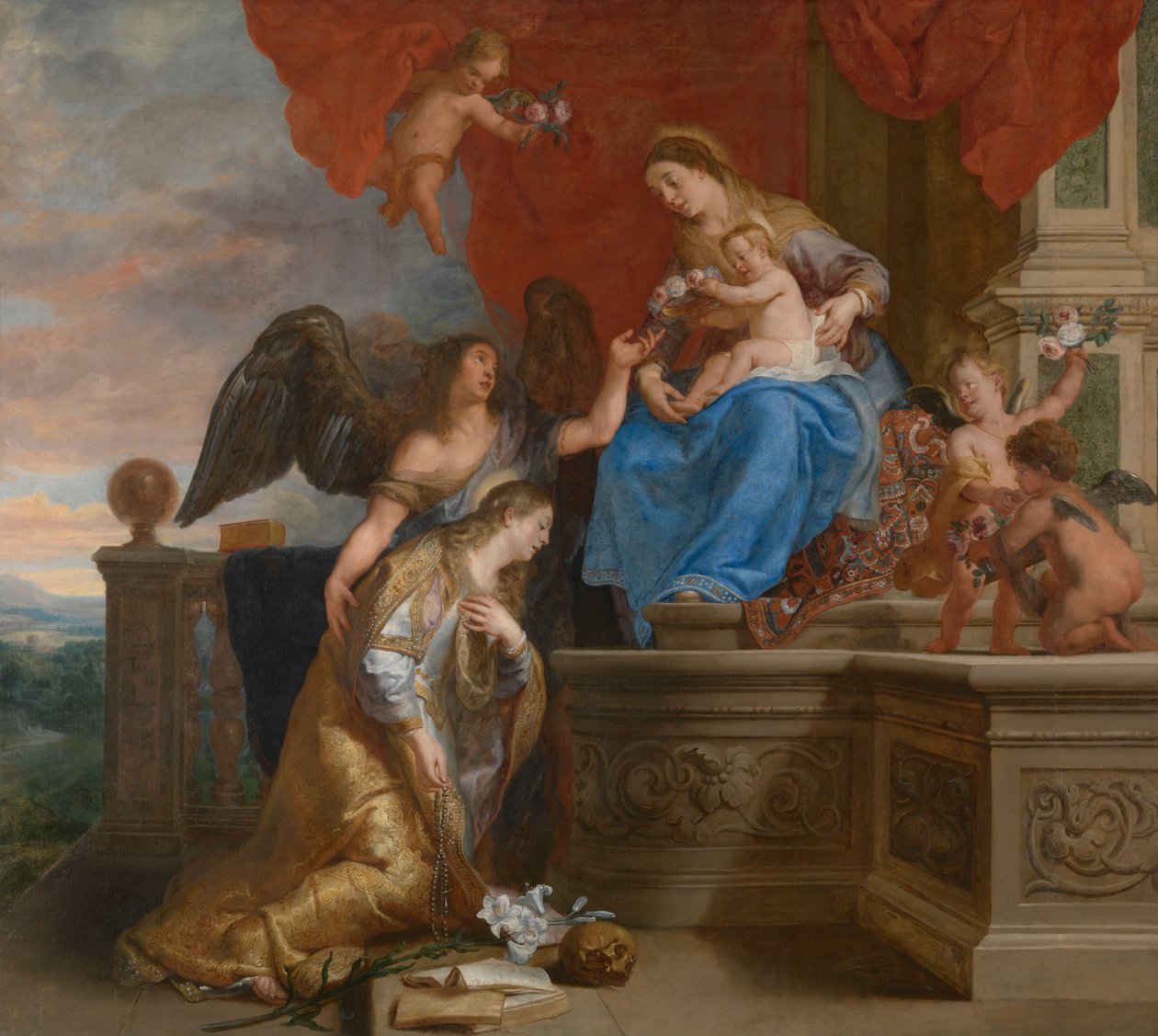 Die Krönung der heiligen Rosalia da Gaspar De Crayer