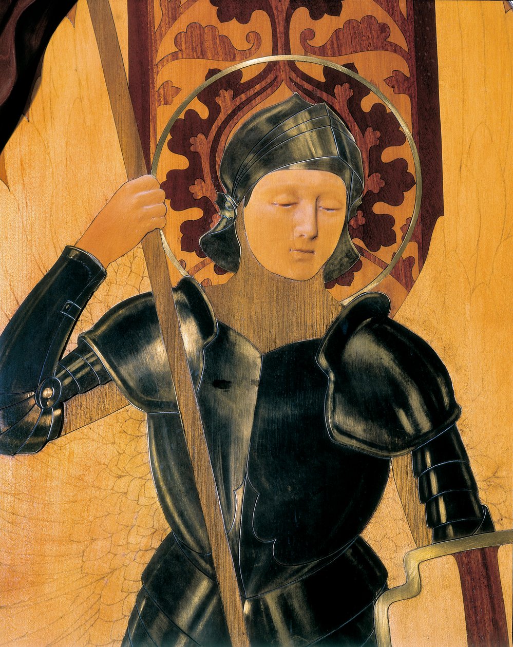 San Giorgio, (dettaglio) di una testiera realizzata da Gaspar Homar i Mesquida (1870-1955) da Gaspar Homar i Mesquida