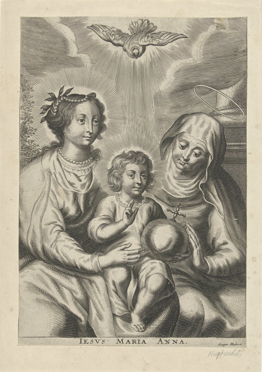 Anna con Gesù e Maria da Gaspar Huybrechts