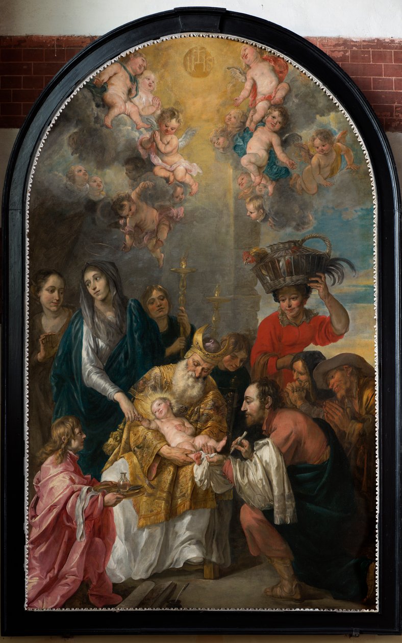 Chiesa parrocchiale (Parochiekerk Sint-Andries). Interno. Dipinto. Circoncisione. da Gaspar De Crayer