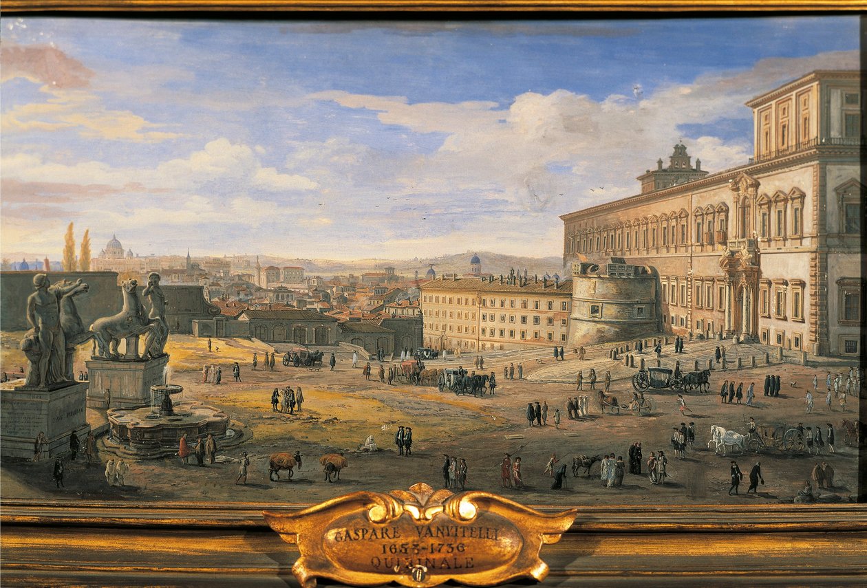 Palazzo del Quirinale, Roma da Gaspar van Wittel