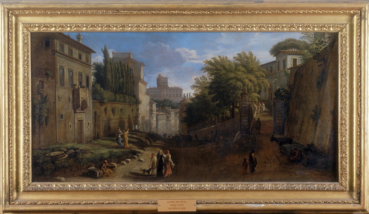 Via Capo le Case da Gaspar van Wittel
