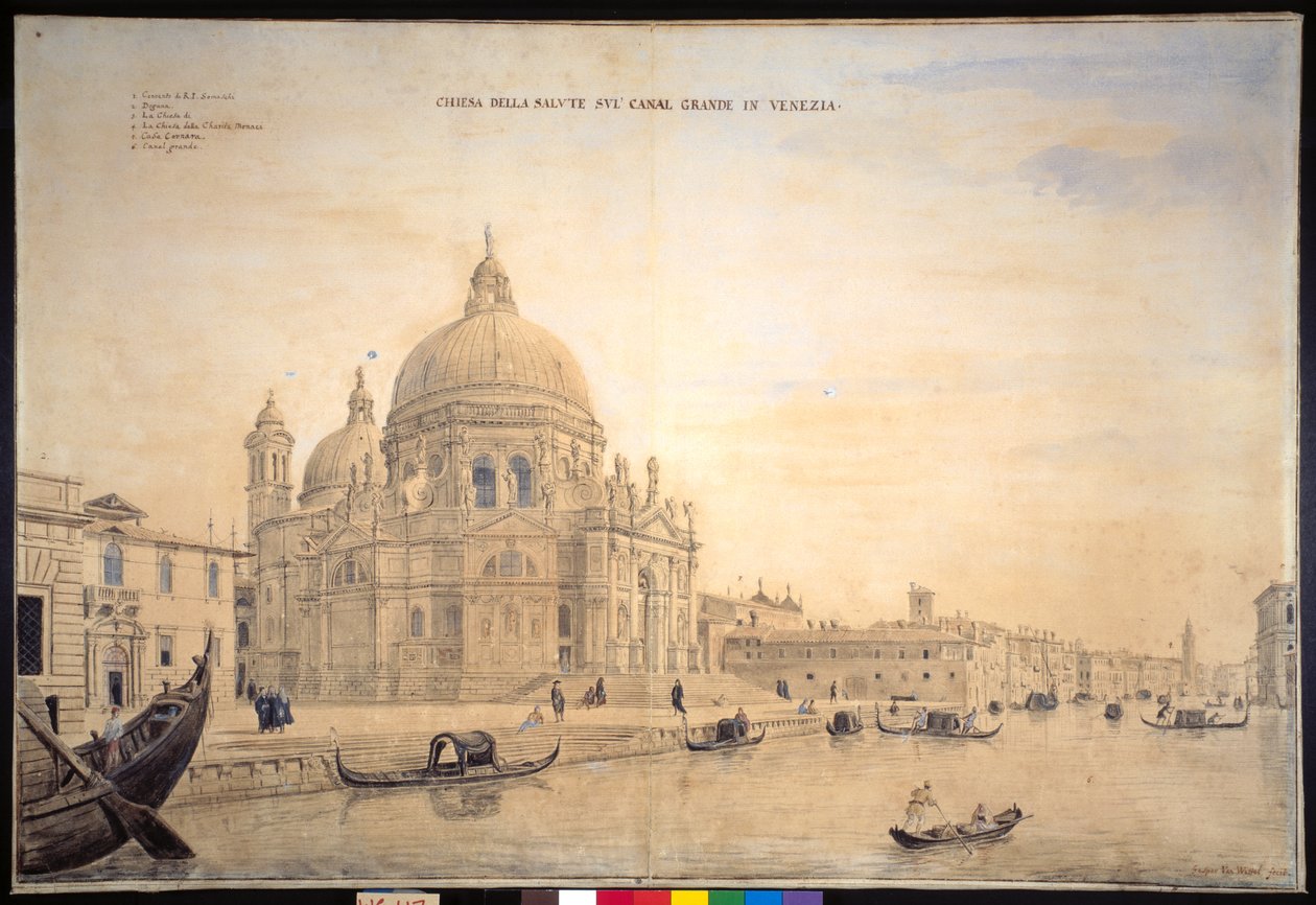 Chiesa della Salute, Canal Grande, Venezia da Gaspar van Wittel