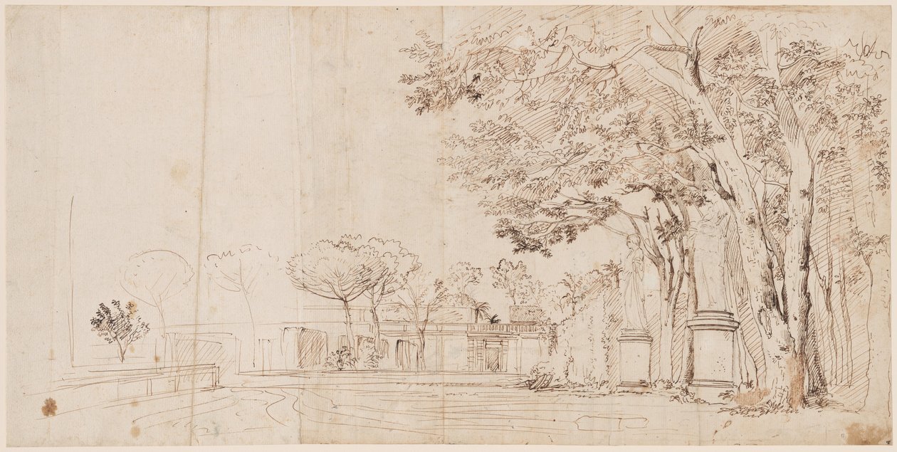 I giardini della Villa Medici da Gaspar van Wittel