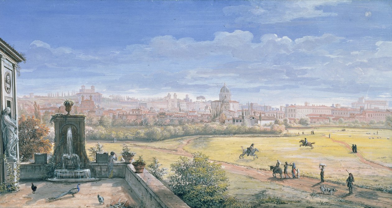 Veduta di Roma, 1665 da Gaspar van Wittel