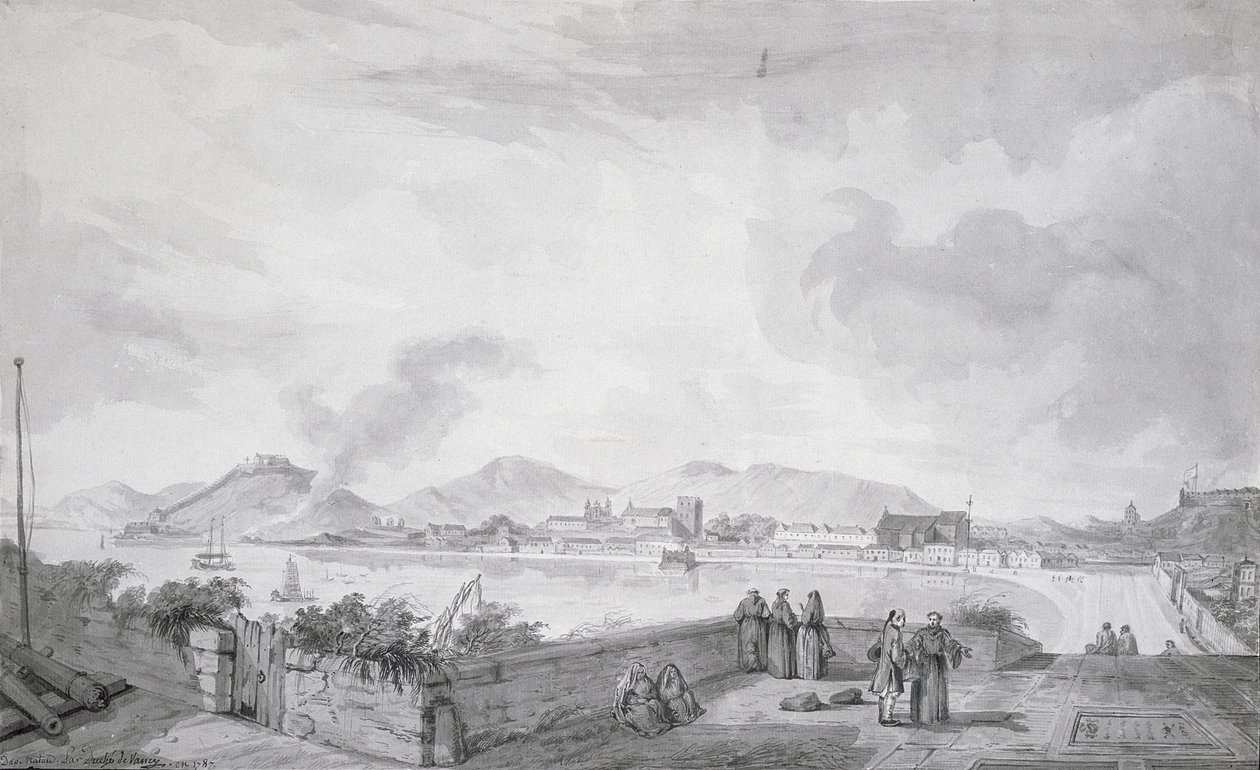Veduta di Macao, 1787 da Gaspard Duche de Vancy