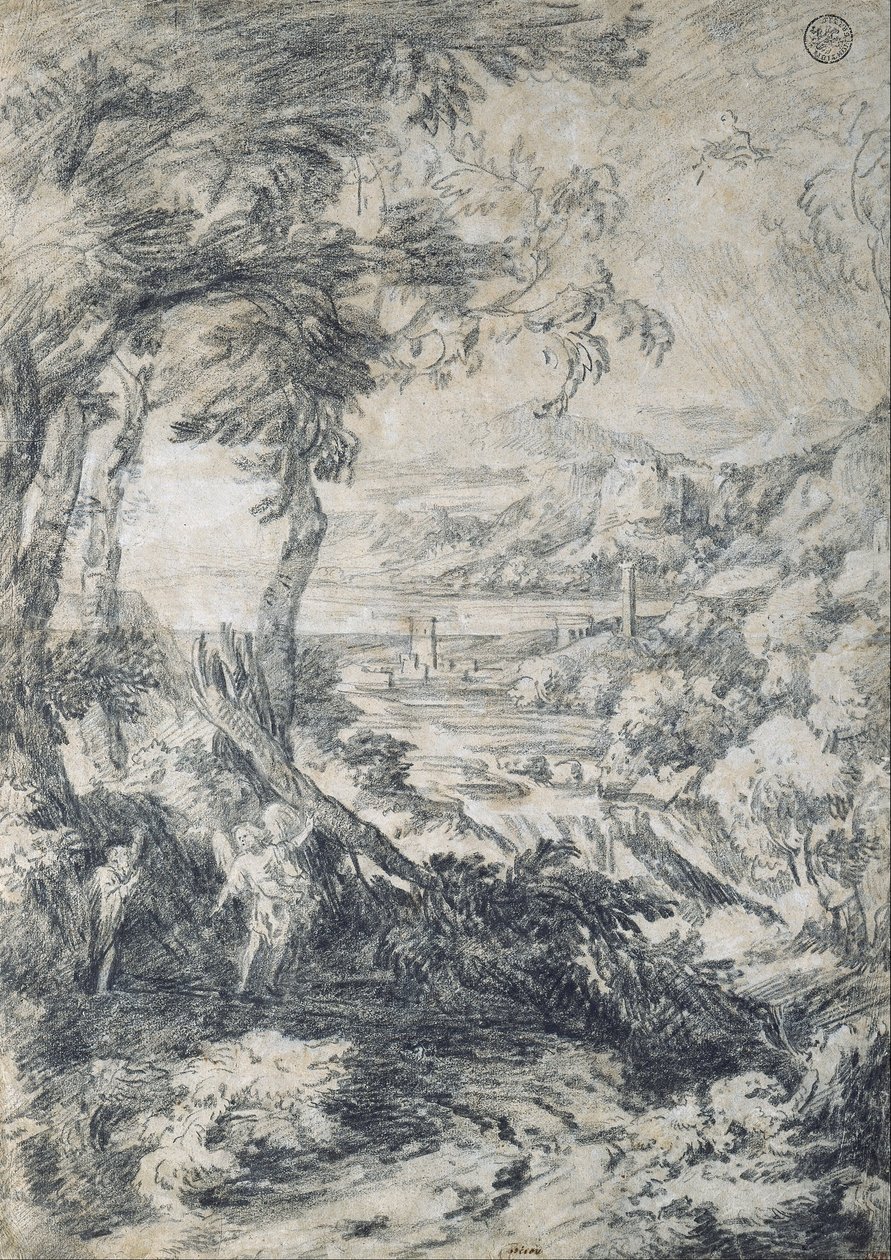 Paesaggio con Elia e l