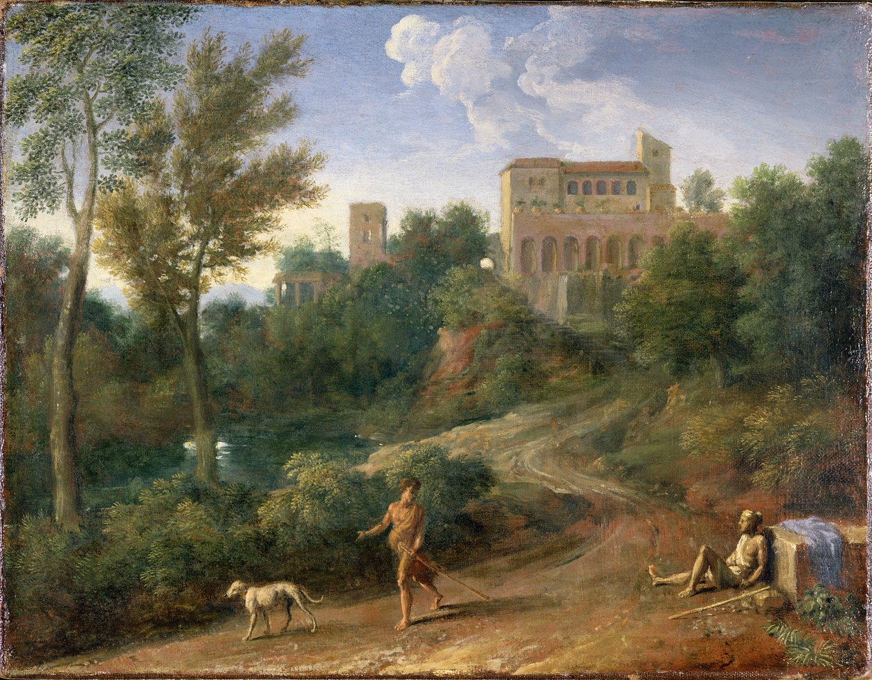 Paesaggio classico con figure, c.1672-5 da Gaspard Poussin Dughet