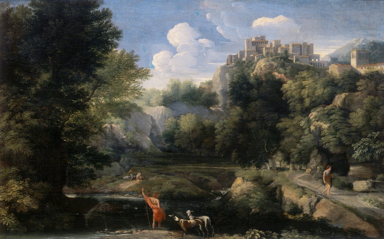 Paesaggio con pastori da Gaspard Poussin Dughet
