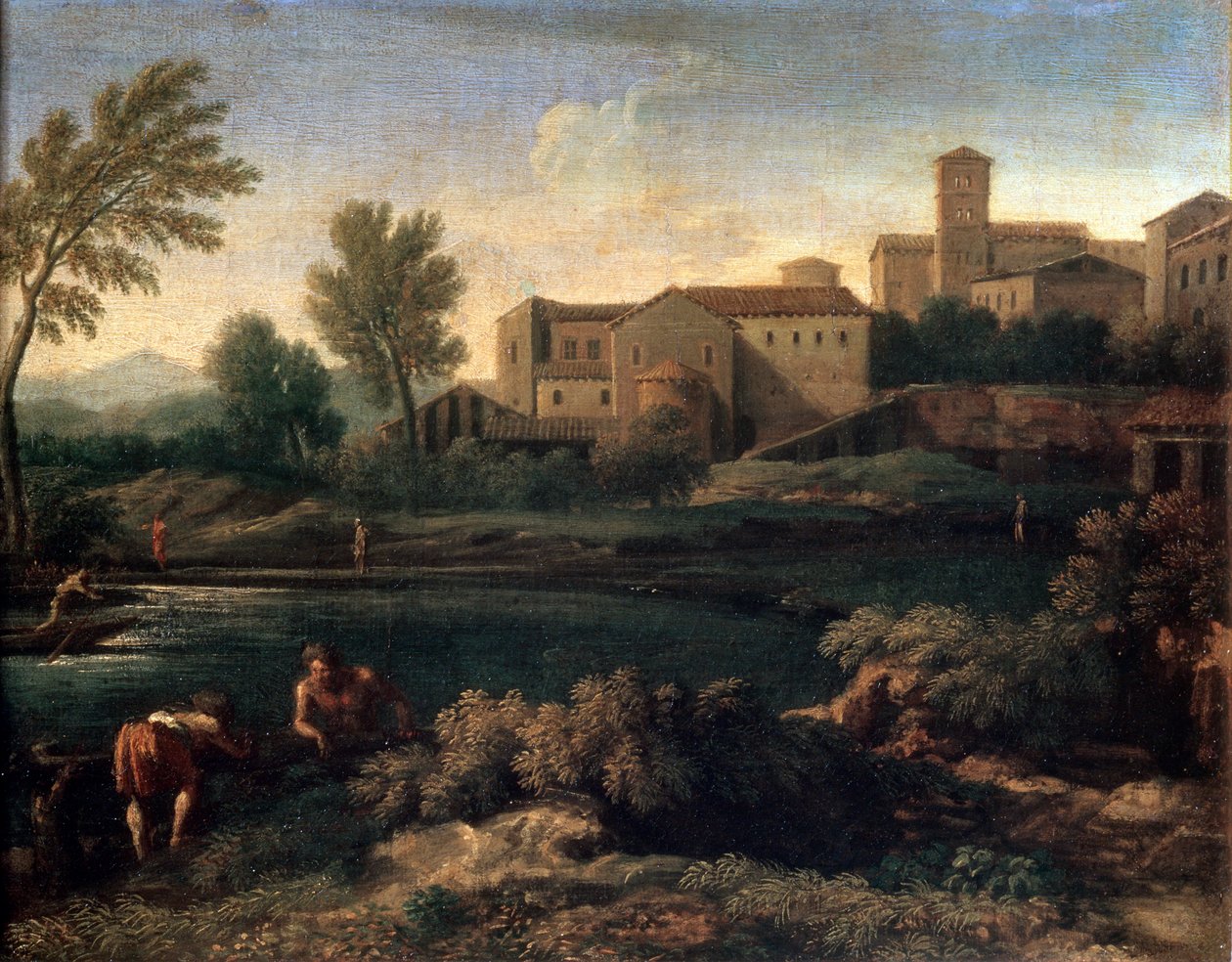Una piccola città nel Lazio, 1660s da Gaspard Dughet