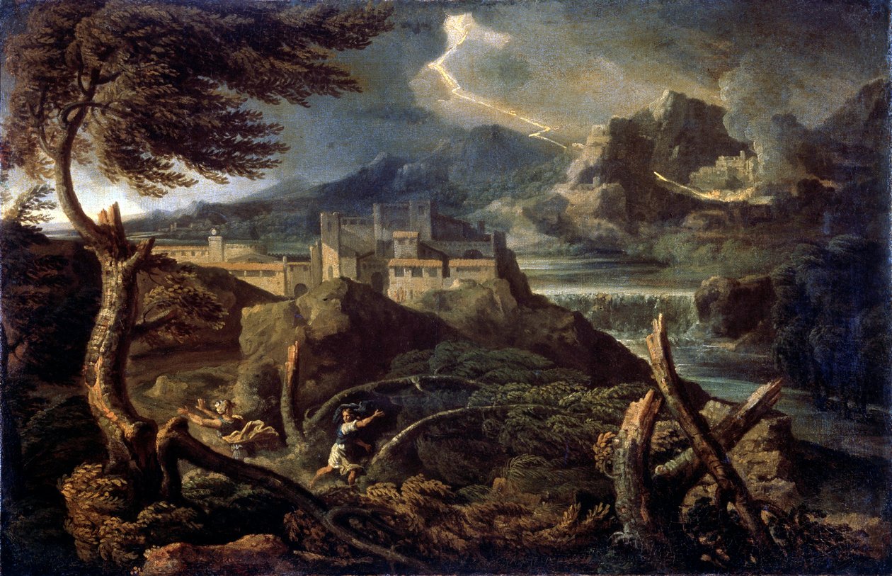Paesaggio con fulmini, 1660s da Gaspard Dughet