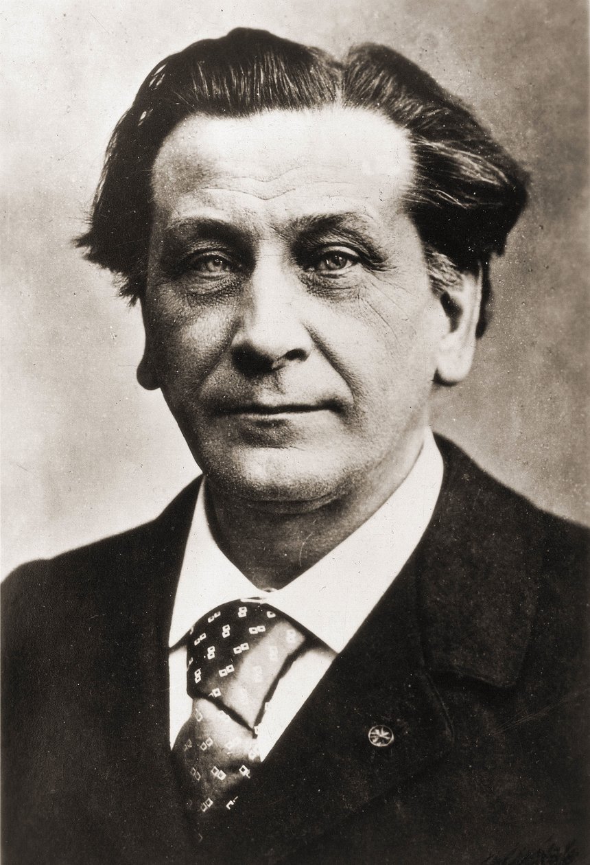 François Coppée (1842-1908), poeta e drammaturgo francese, fotografato da Nadar da Gaspard Felix Tournachon Nadar