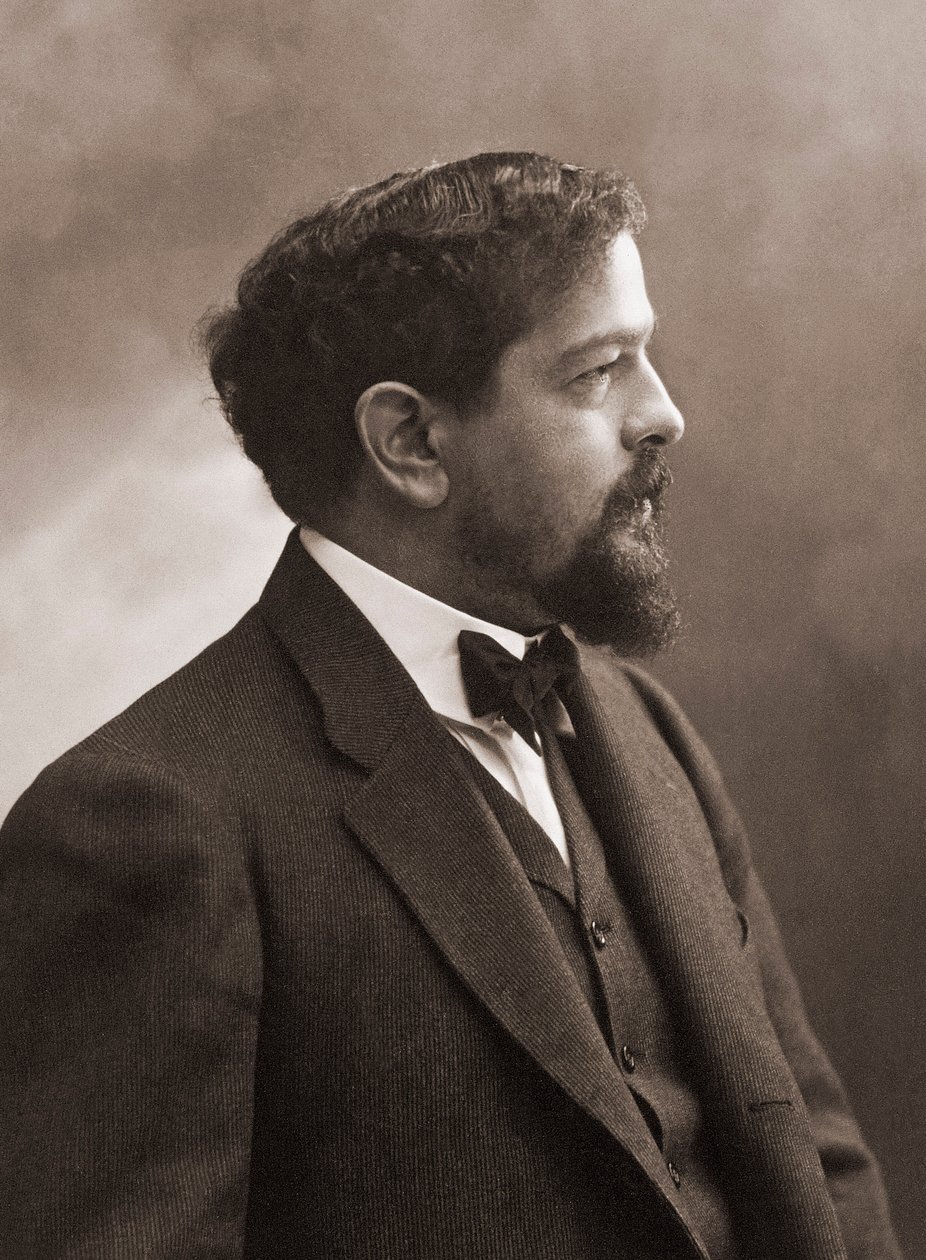 Compositore francese (1862-1918) Claude Debussy - Ritratto del compositore francese Claude Debussy (1862-1918) 1908 - foto Nadar da Gaspard Felix Tournachon Nadar