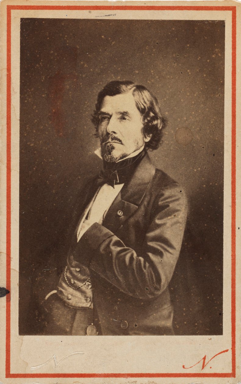 Ritratto di Eugène Delacroix 1798-1863, 1858 da Gaspard Félix Nadar