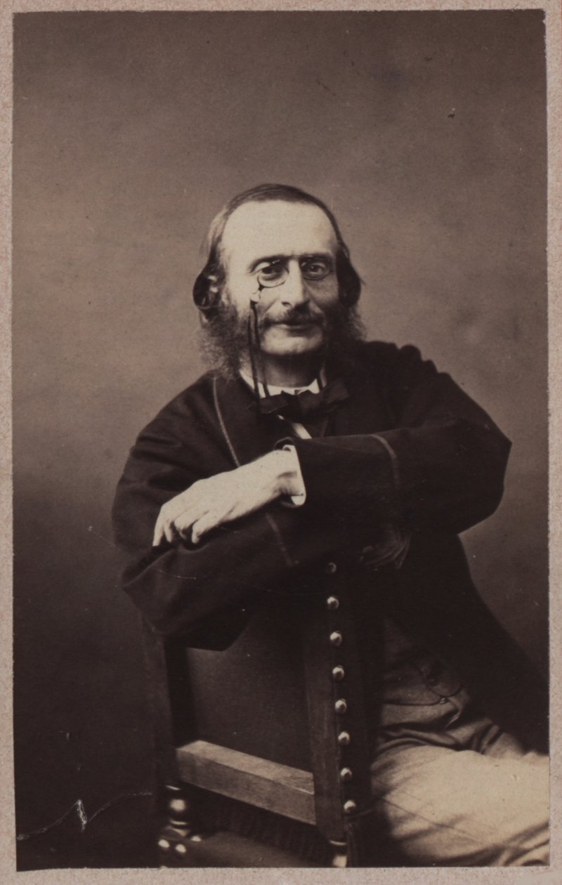 Ritratto di Jacques Offenbach, ca 1860 da Gaspard Félix Nadar