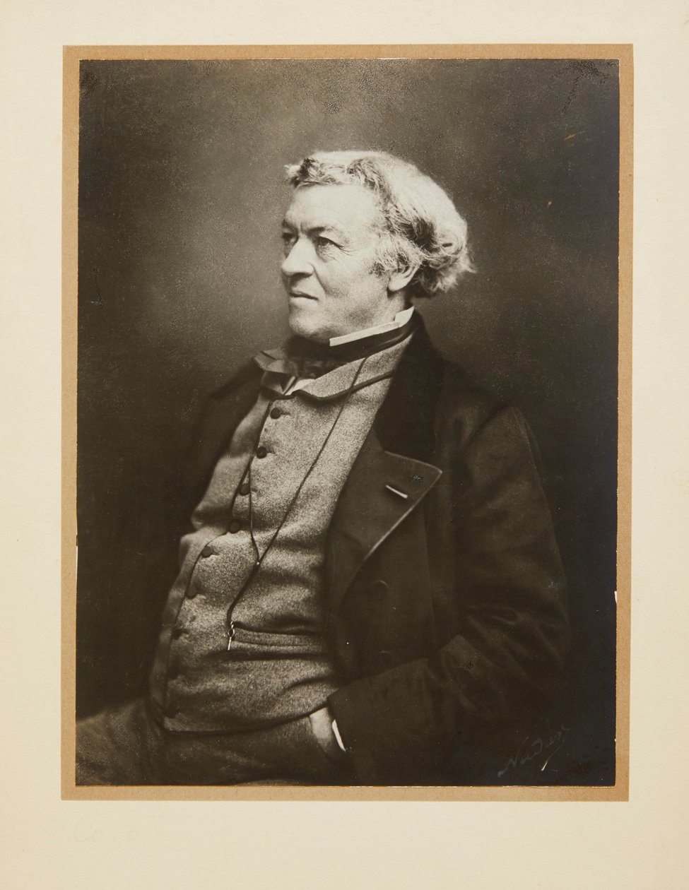 Ritratto di Jean-Baptiste Camille Corot da Gaspard Félix Nadar