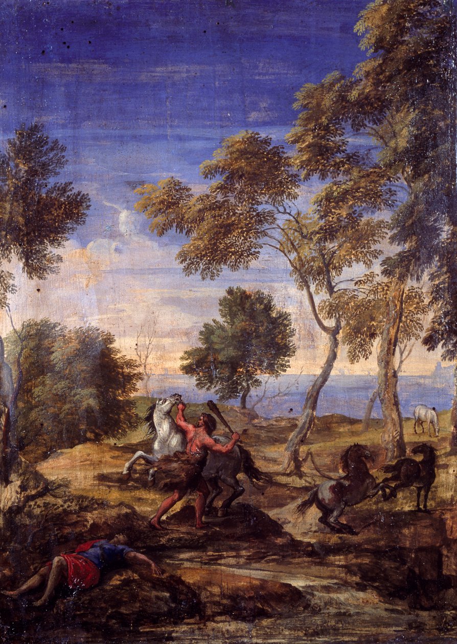 Battaglia campestre dei centauri da Gaspard Poussin (school of) Dughet