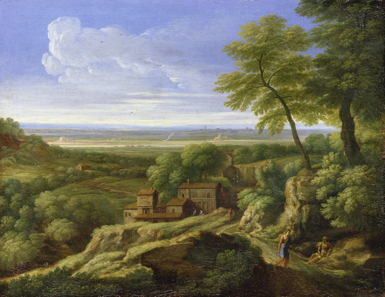 Paesaggio classico da Gaspard Poussin Dughet