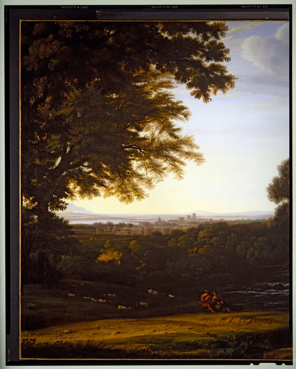 Paesaggio pastorale italiano (dettaglio) da Gaspard Poussin Dughet