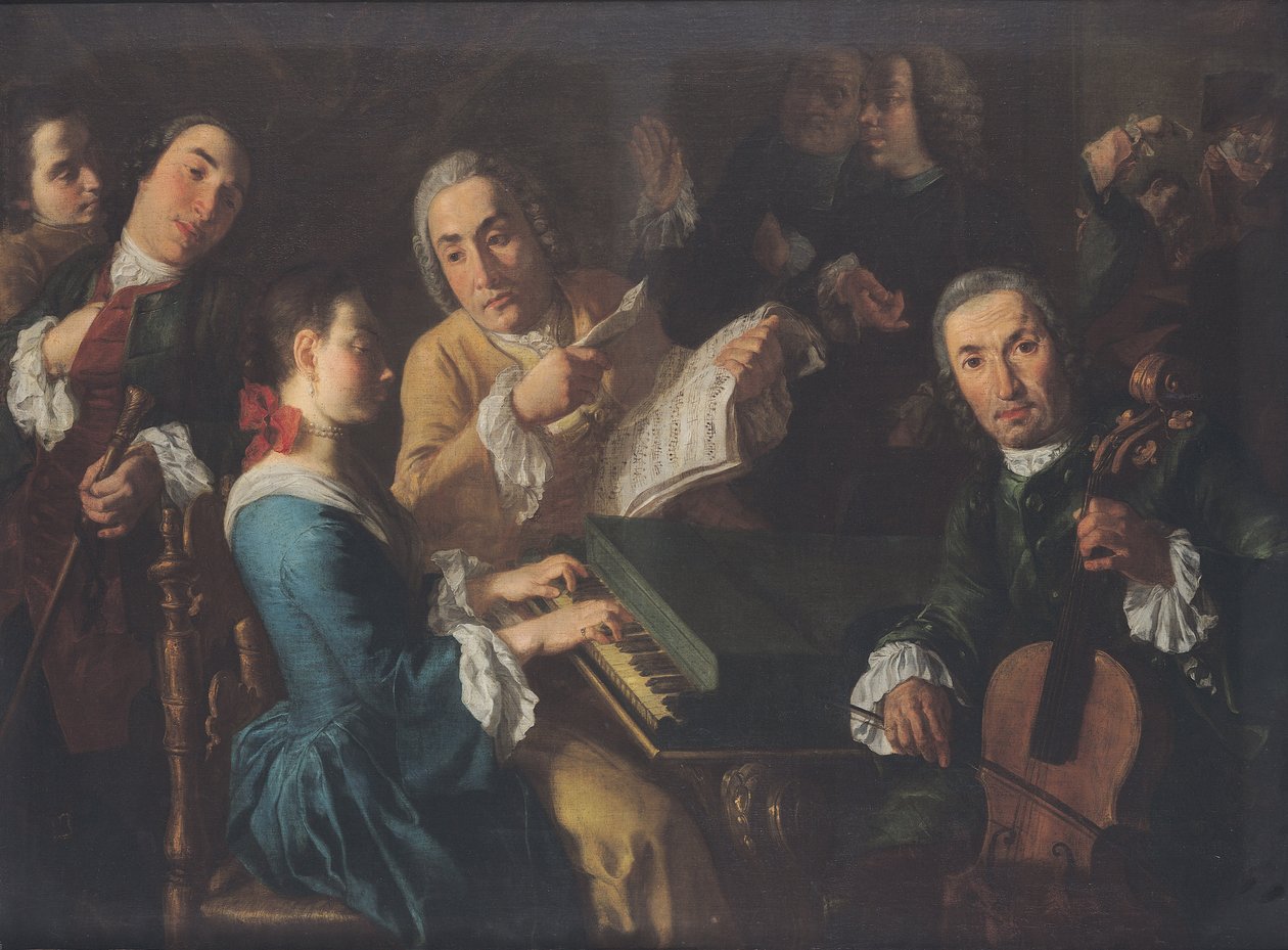 Il concerto, c.1755 da Gaspare Traversi