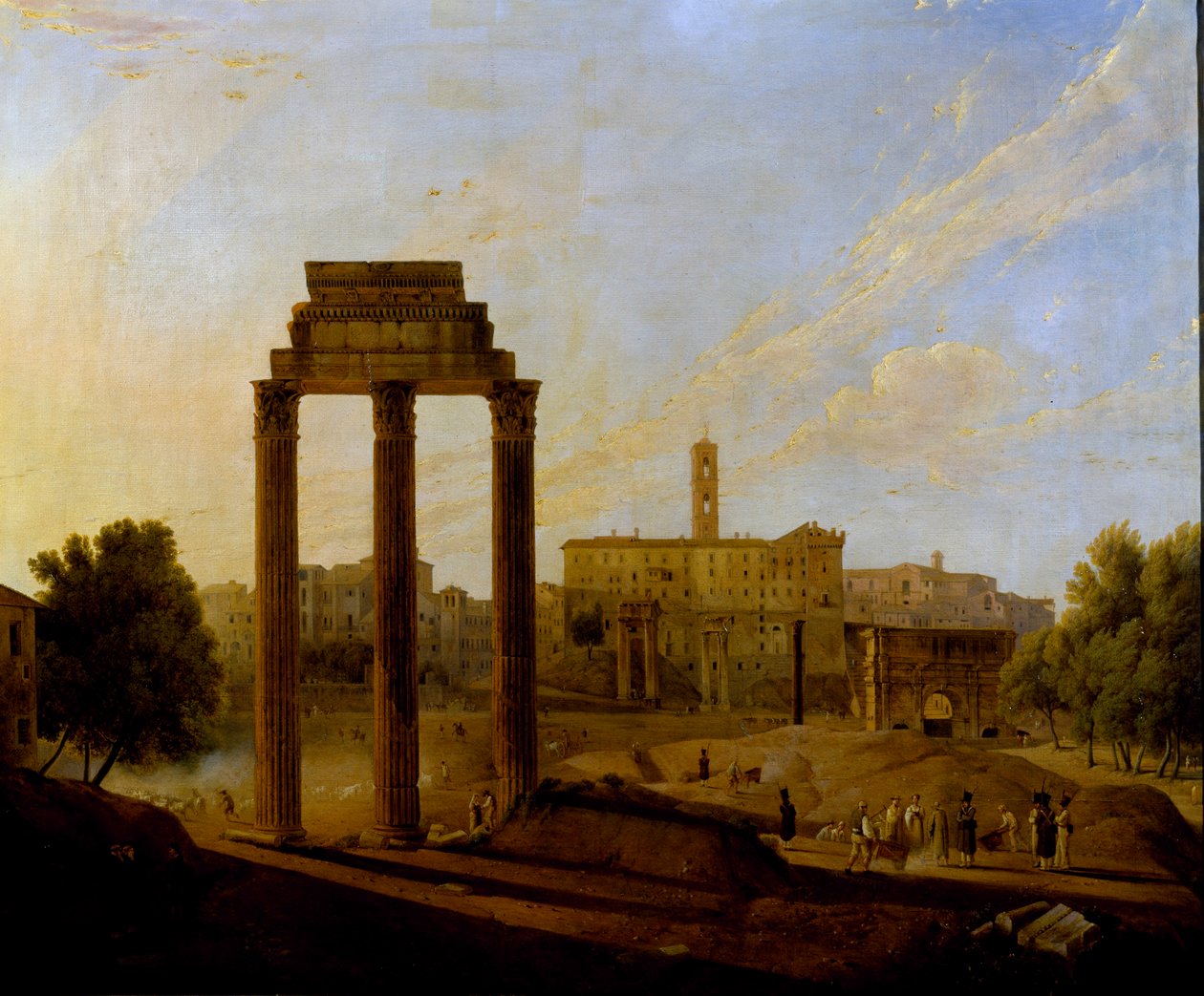 Roma: veduta del Foro verso il Campidoglio da Gaspare Gabrielli