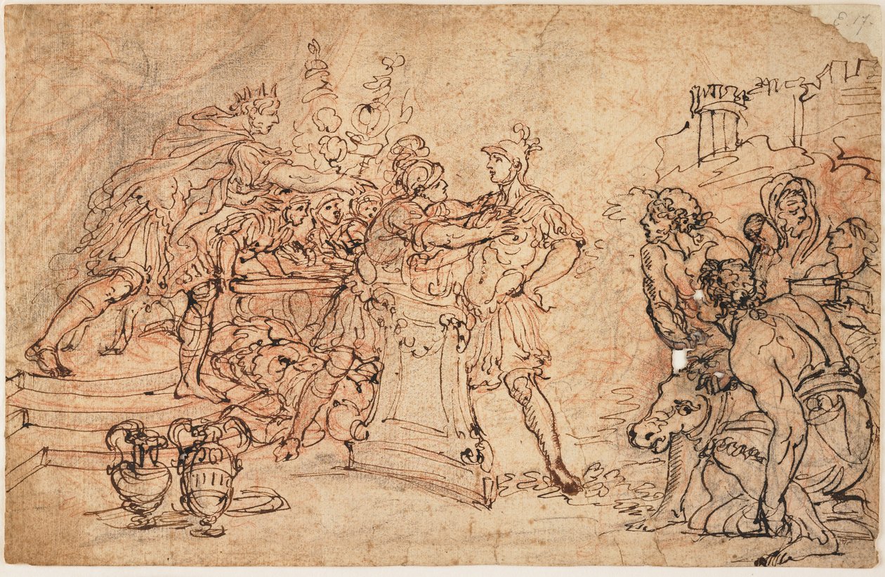 Mucius Scaevola Prima di Porsena da Gasparo Diziani
